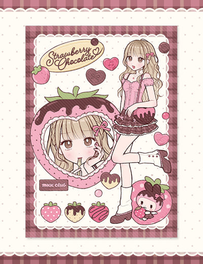 [MX95] NEW RESTOCK Maxxie Club 'Strawberry Chocolate' Postcard