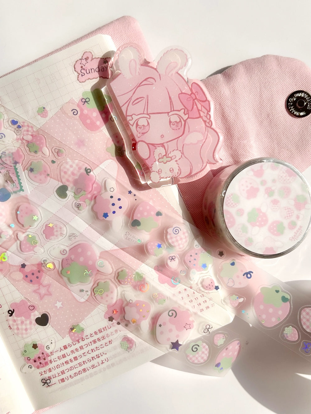 [SK38] NEW Seolkee 'Strawberry' Kisscut Masking Tapes (options)