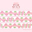 [MM98] NEW Maimoi 'Sugar Sprinkled Strawberry' Sugar Glitter Kiss-cut Masking Tape 25mm x 5m