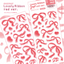 [MM23]  Maimoi 'Lovely Ribbon' Sticker Sheet (Red/Pink)