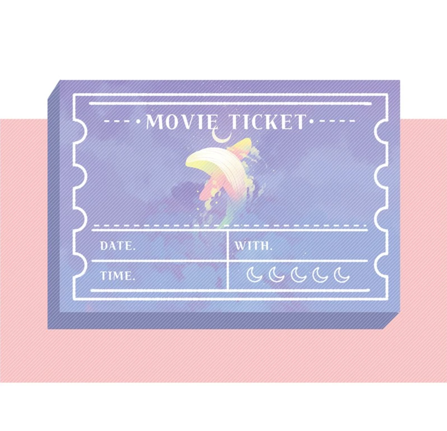 [MM36] Mong Mong Space Moon And Ticket Memo Pad