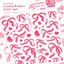 [MM23]  Maimoi 'Lovely Ribbon' Sticker Sheet (Red/Pink)