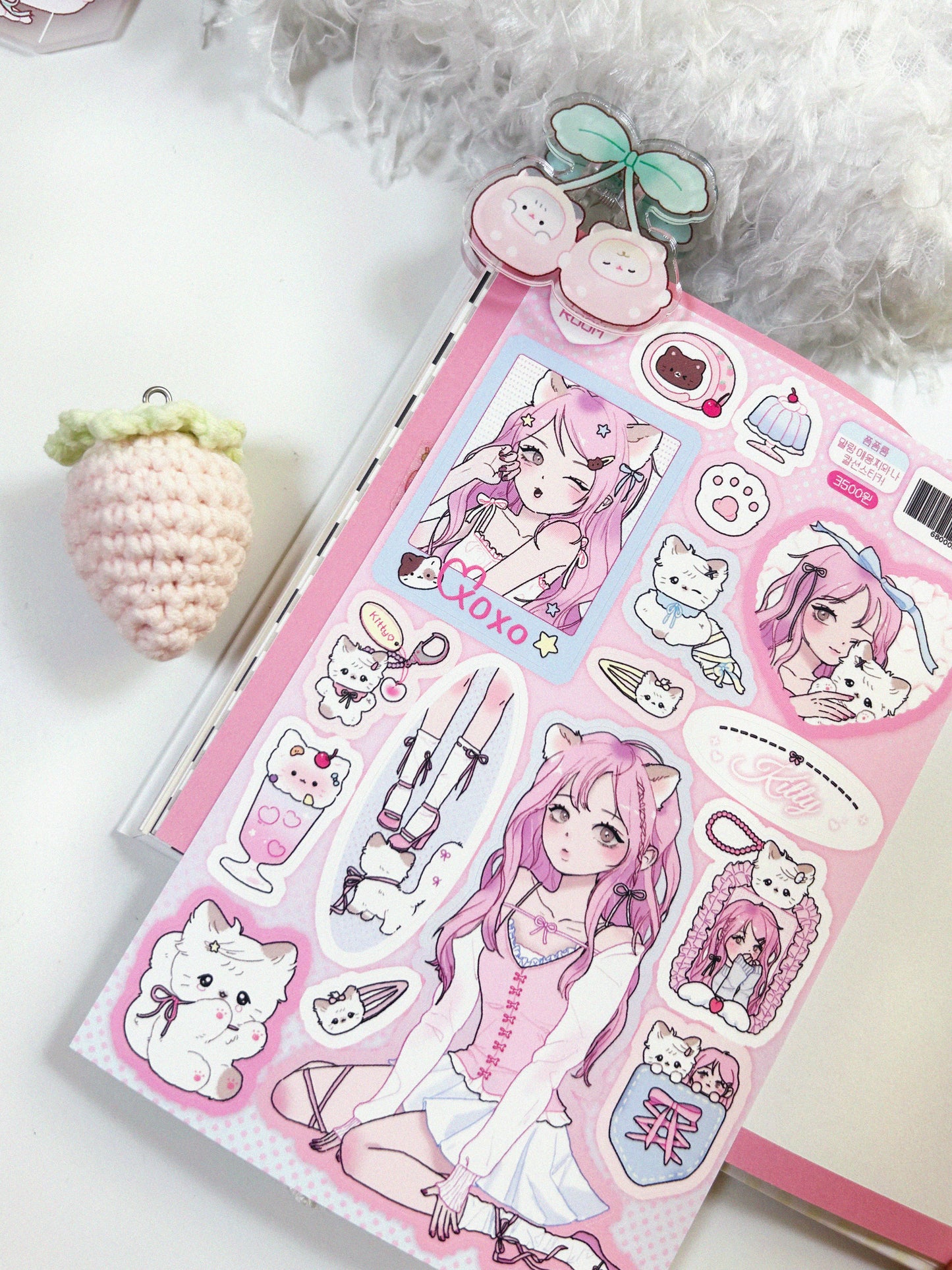[PP20] NEW Pompomroom 'Kitty and Me' Sticker Sheet