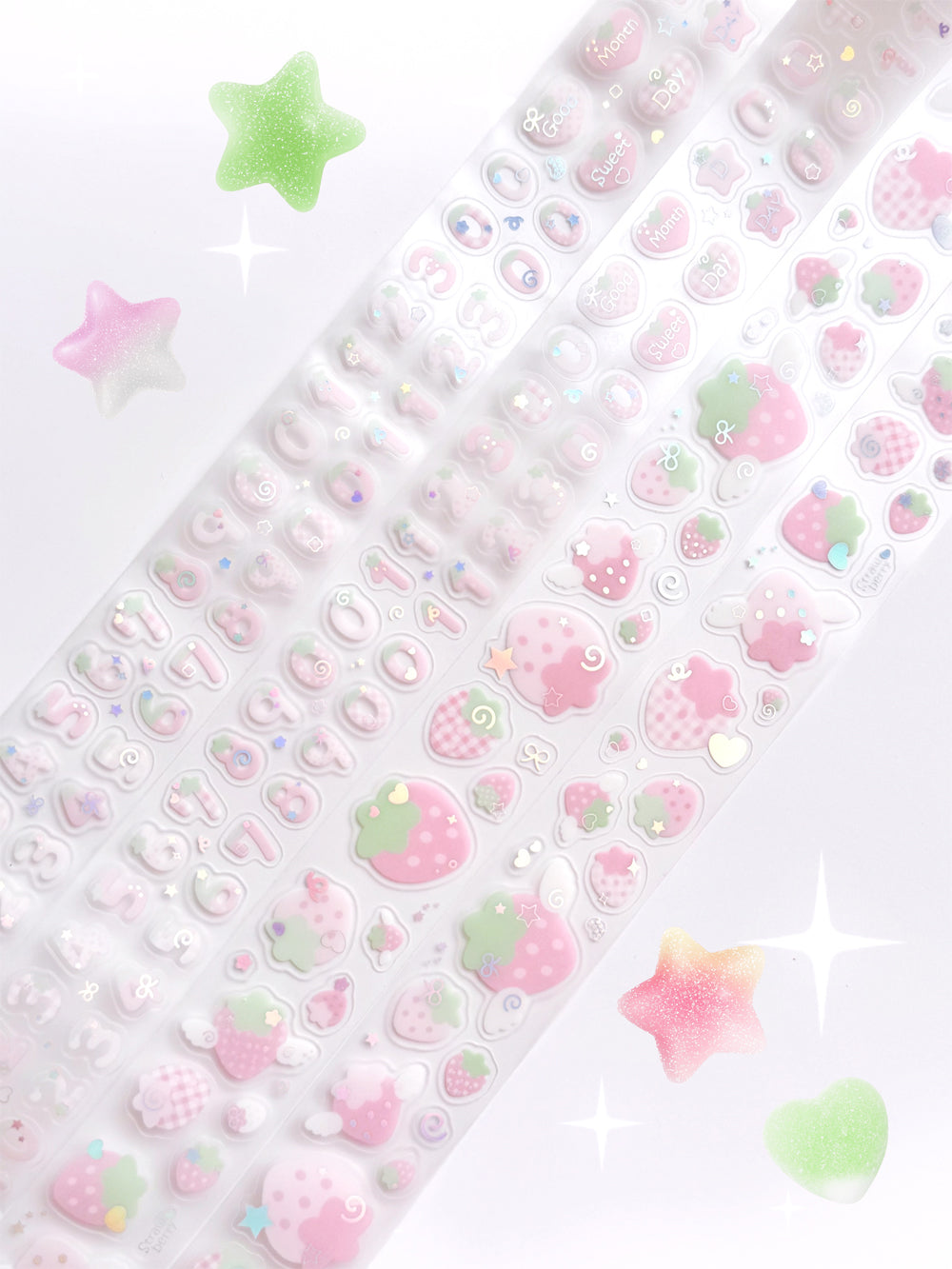 [SK38] NEW Seolkee 'Strawberry' Kisscut Masking Tapes (options)