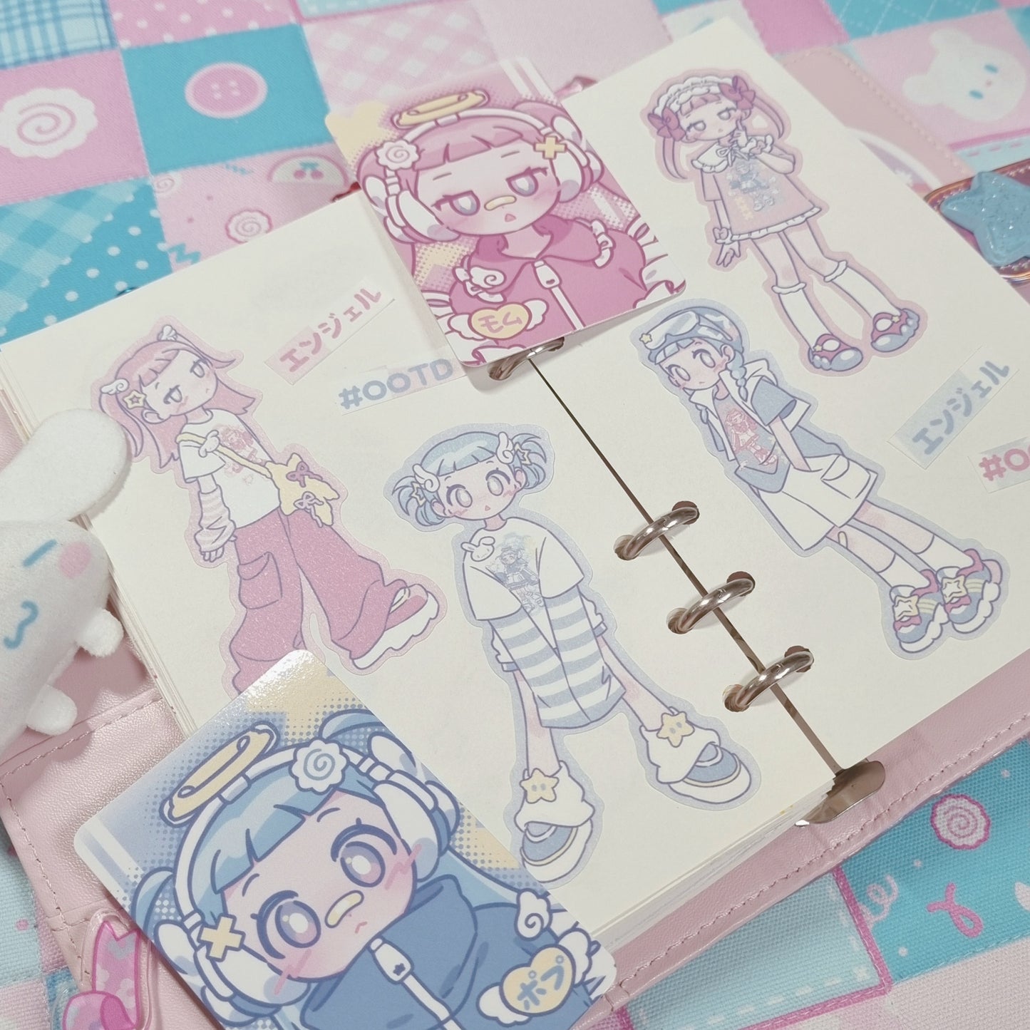 [KM13] NEW Kitch Much 'Angel OOTD' Sticker Sheet