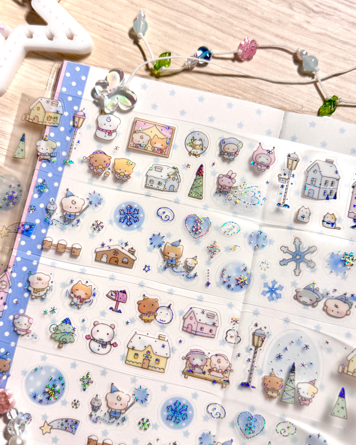 [MB49] NEW Maybean x Sopu Village Collab 'Winter Story' Sticker Pack/Kisscut Tape Set