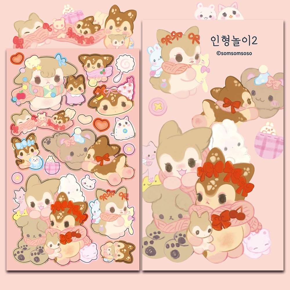 [SO41] Somsomsoso December Sticker Pack (Singles/Pack)