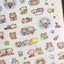 [MB47] NEW Maybean 'Pitter-Patter Friends/The Silly Dung Dungs' Kisscut Masking Tape (options)