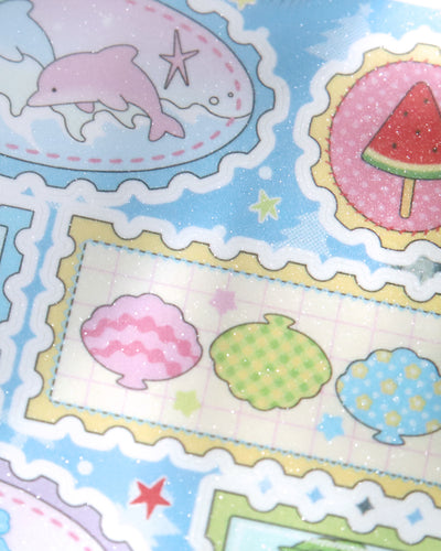 [JJ42] NEW Jjong Studio 'Summer Stamp Deco' Sticker Sheet