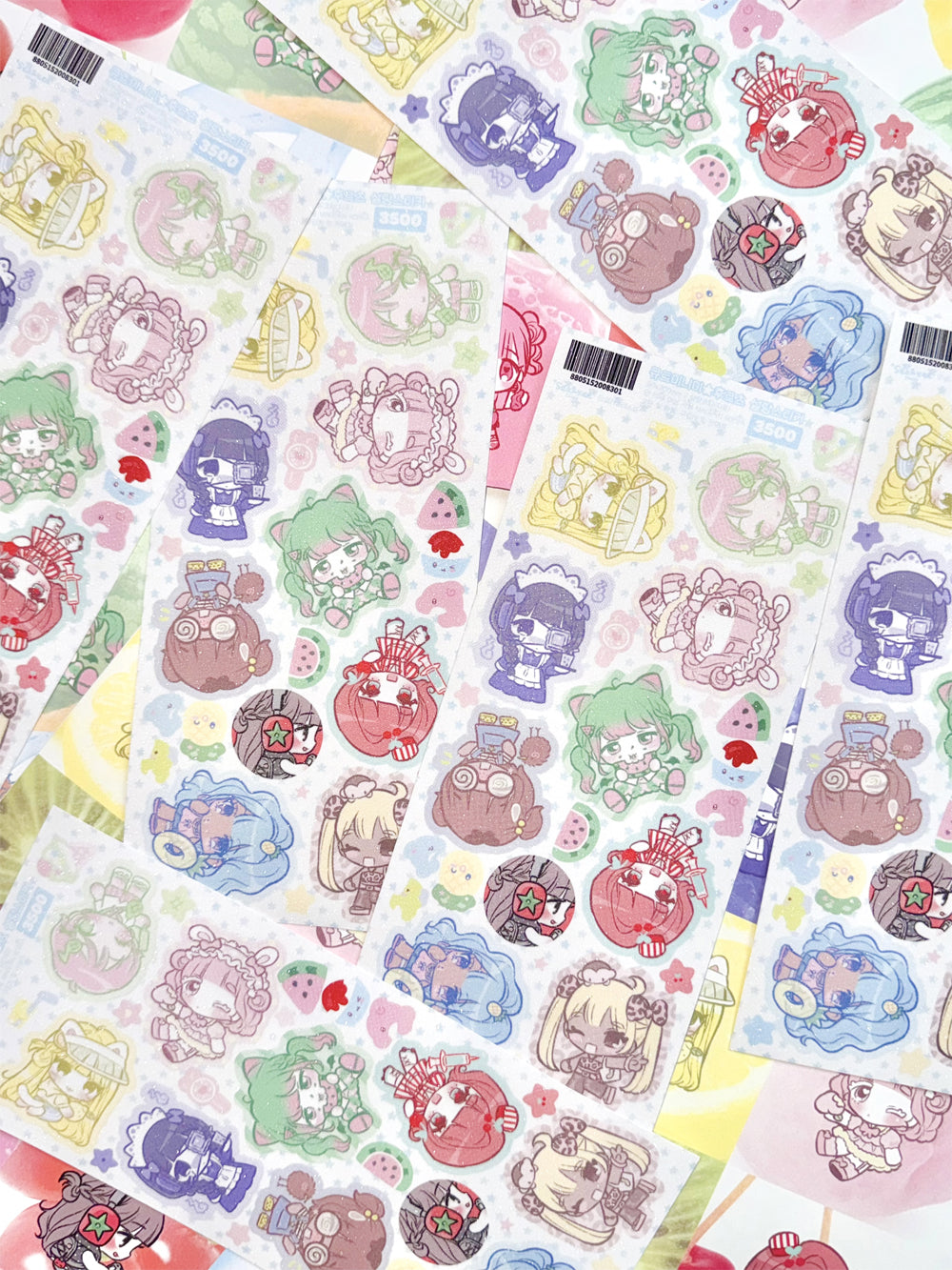 [SK30] NEW Seolkee 'Cute Mini-me Fruits Sugar' Sticker Sheet