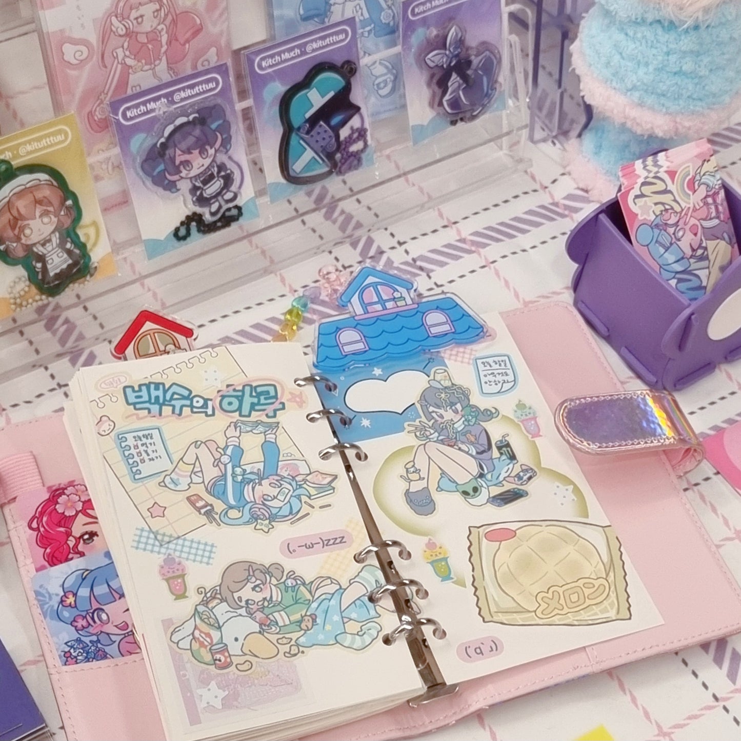 [KM14] NEW Kitch Much 'Homebody's Day' Sticker Sheet