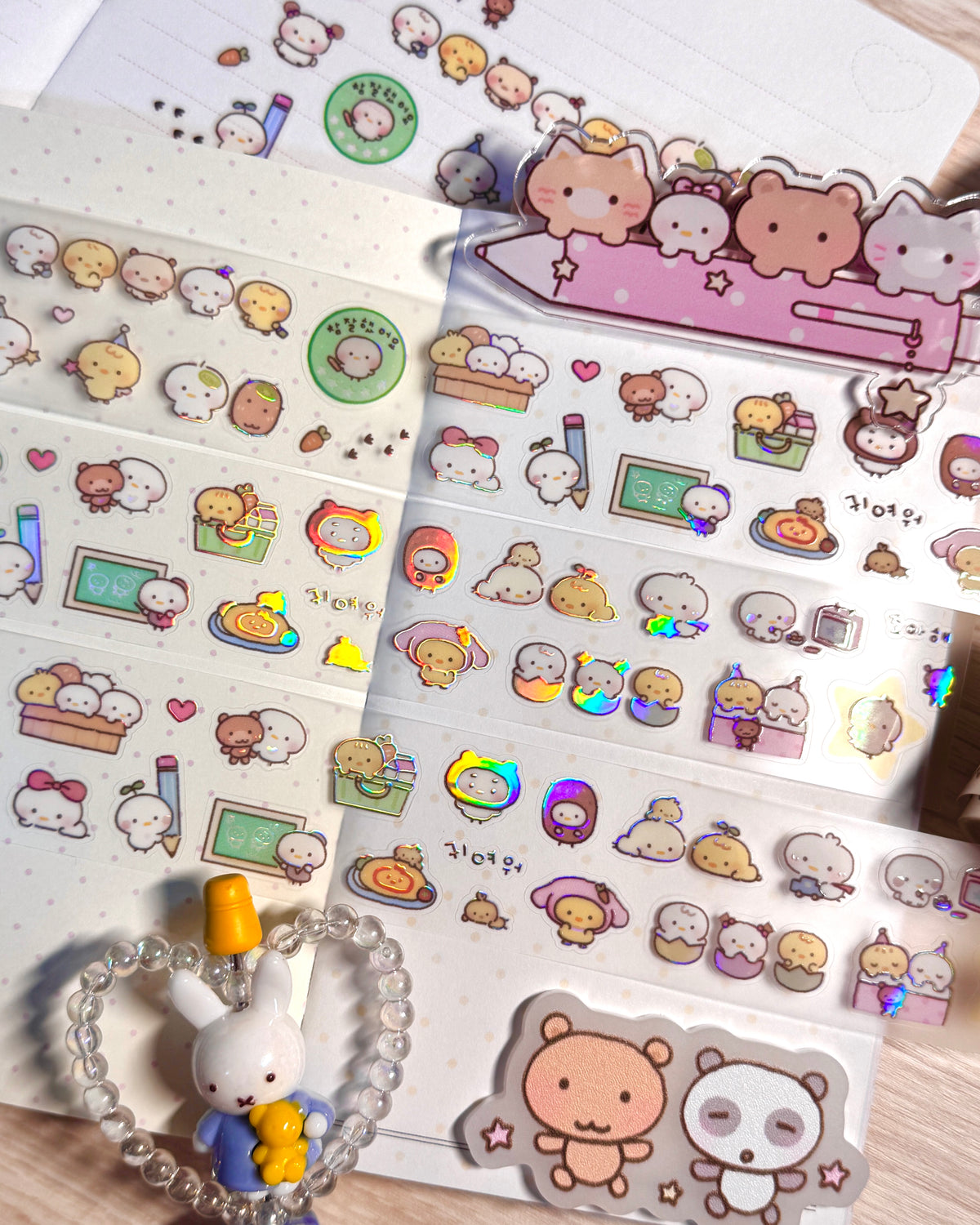 [MB47] NEW Maybean 'Pitter-Patter Friends/The Silly Dung Dungs' Kisscut Masking Tape (options)