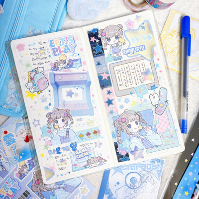 [CB20] NEW Cute Bus 'Pop-Pop Parabara Star' Sticker Sheet