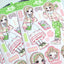 [GP01] NEW Ghost Peach 'I Love Pink' Sticker Sheet