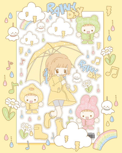 [DC157] NEW Danchoo 'Rainy Day' Sticker Sheet