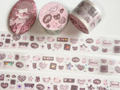 [SK35] NEW Seolkee 'A Piece of Chocolate' Kisscut Masking Tape