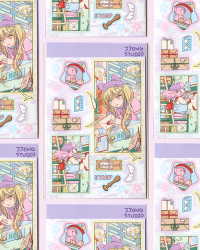 [JJ25] Jjong Studio 'Post Office' Sticker Sheet