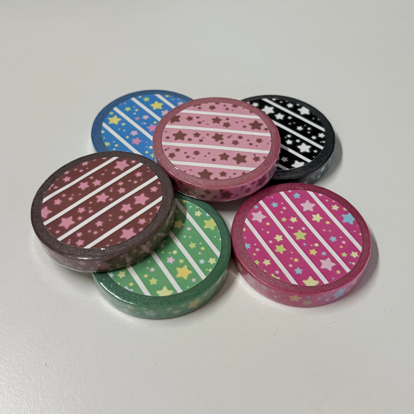[MM87] Maimoi Glittery Star Masking Tape 7mm x 5m (options)