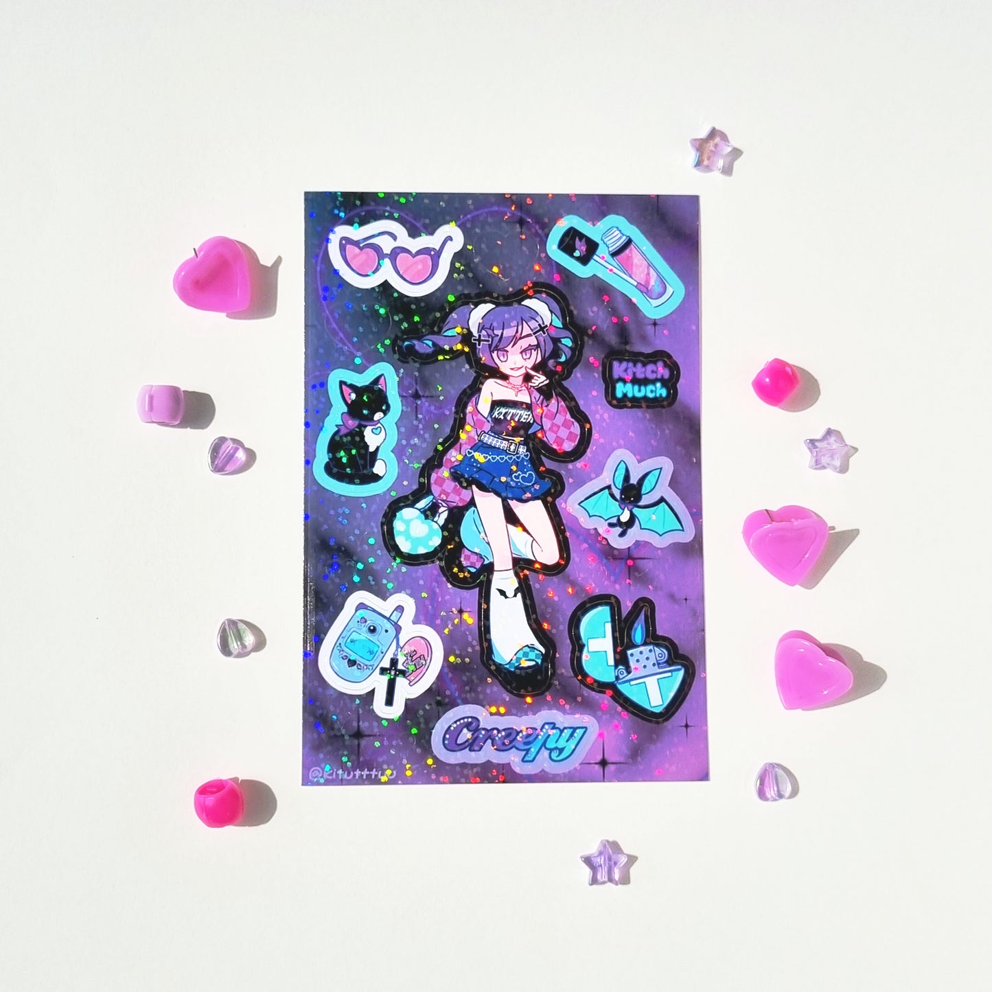 [KM07] Kitch Much Girls 'Winter' Sticker Sheet (options)