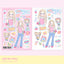 [CB12] NEW Cute Bus 'Today's OOTD Collection x 2' Sticker Sheet