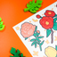 [MM21] Mong Mong Space Red Flowers Self-cut Sticker Pack