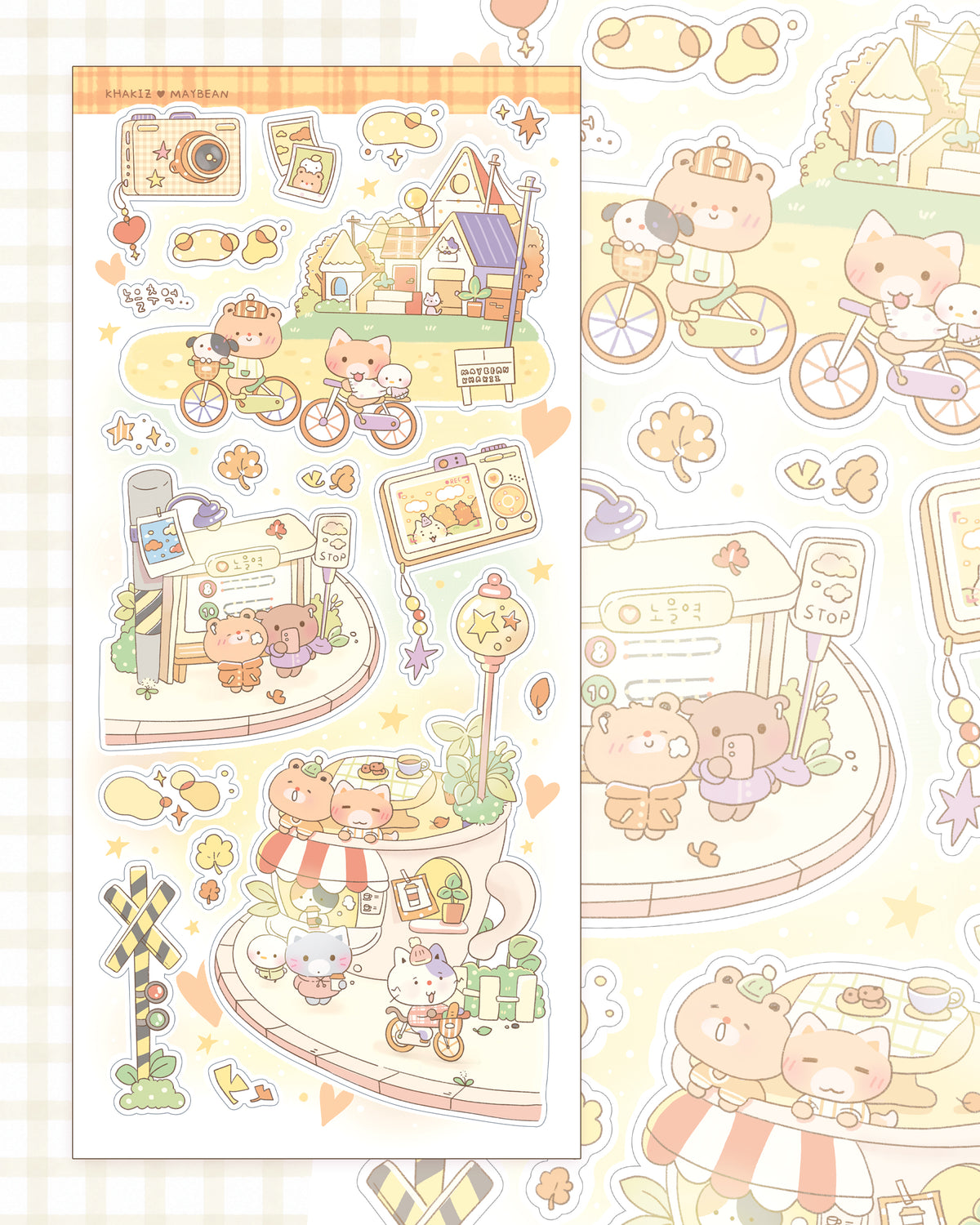[MB50] NEW Maybean x Kakiz Collab 'Sunset Memory' Sticker Pack