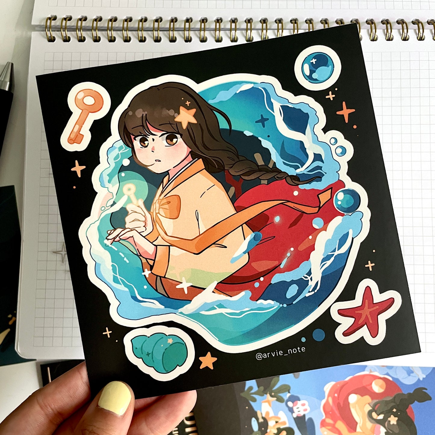 [STA30] Studio Arvie 'Arvie Note Simchung' Big Sticker Sheet