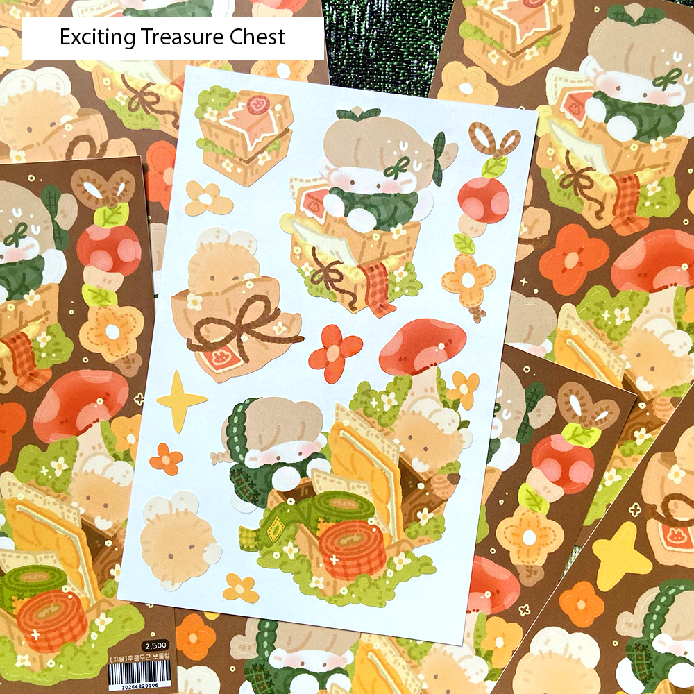 [JY06] Jeeyoom Fairytale Dakku Sticker Sheet Pack (Singles/Pack)