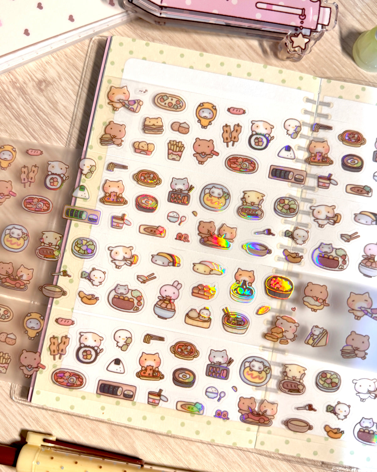 [MB53] NEW Maybean '3D Aurora Foil/Glitter Silver Foil' Kisscut Masking Tape (options)