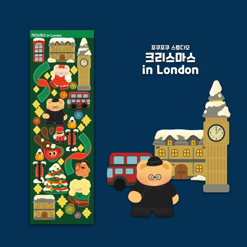 [PO08] Poku Poku Studio 2021 Christmas Sticker Sheet Pack B
