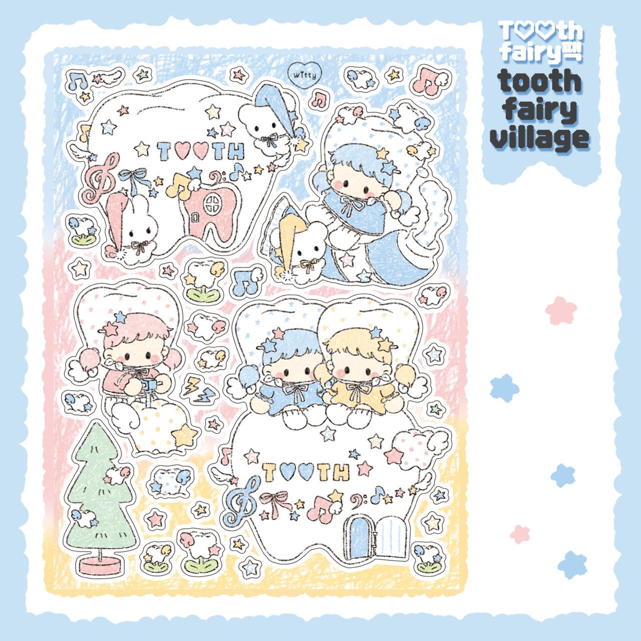 [DC168] NEW Danchoo 'Tooth Fairy' Sticker Pack (Single/Pack)