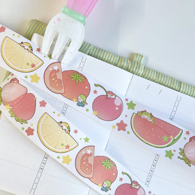 [MM91] NEW Maimoi Fruit Pop! Kiss-cut Masking Tape 35mm x 5m