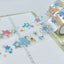 [MM92] NEW Maimoi Sparkly Rainbow Kiss-cut Silver Foil Masking Tape 25mm x 5m