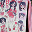 [GP33] NEW Ghost Peach 'Red Plaid Lookbook' Sticker Sheet