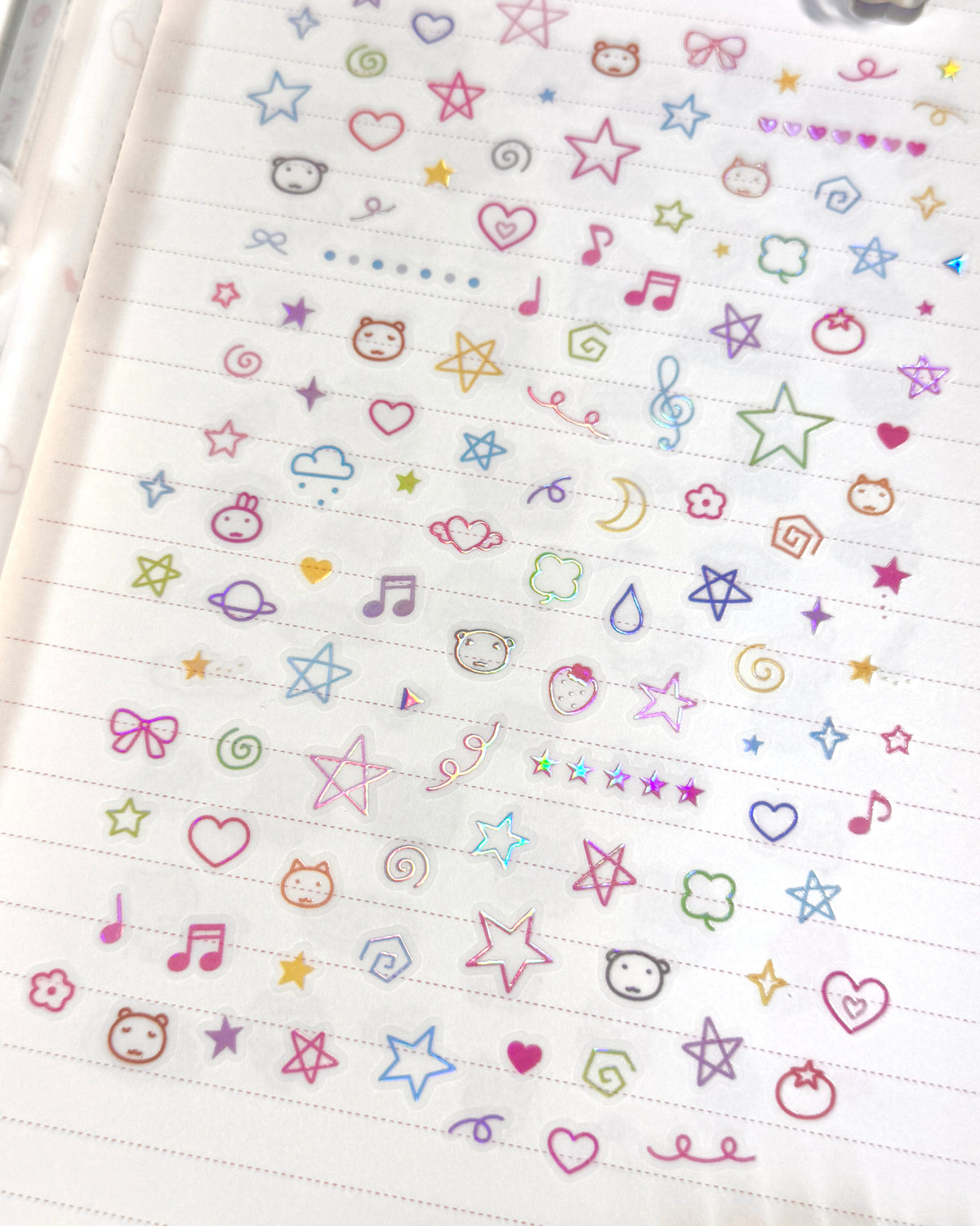 [MB53] NEW Maybean '3D Aurora Foil/Glitter Silver Foil' Kisscut Masking Tape (options)