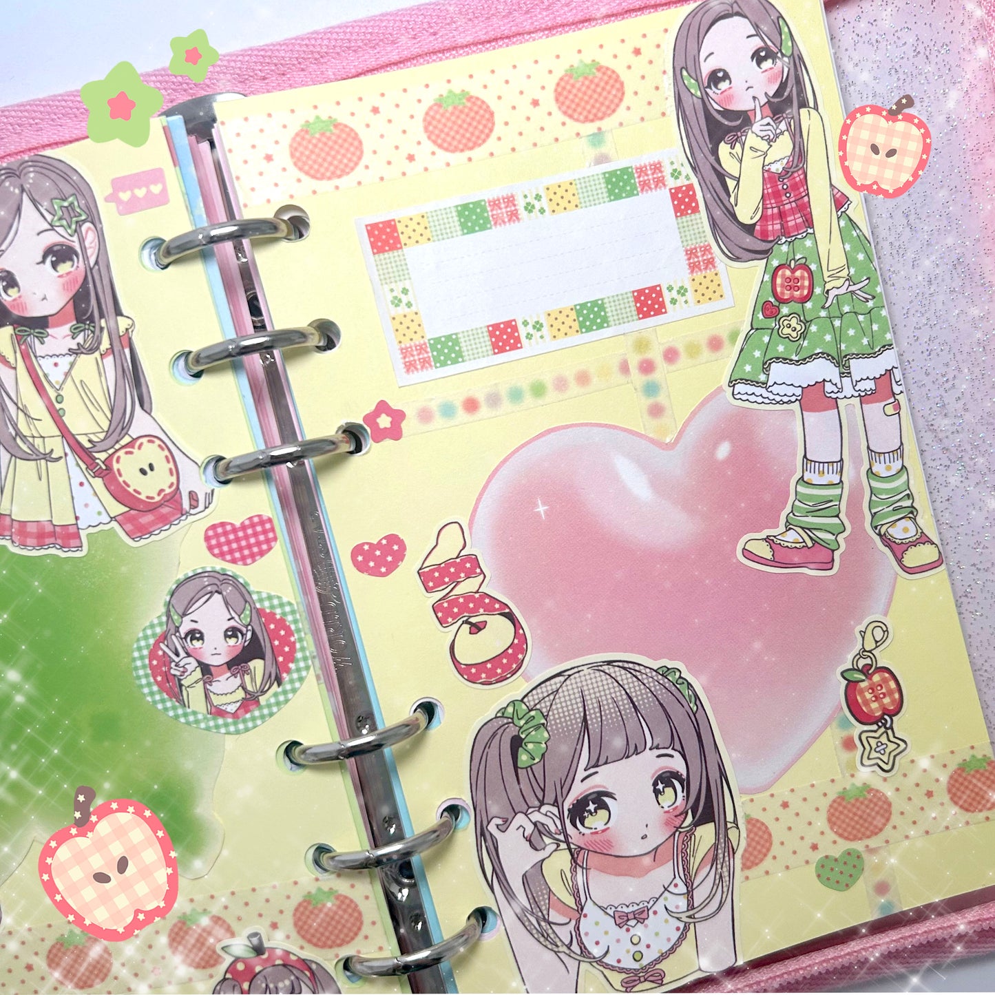 [GP24] NEW Ghost Peach 'Apple Girl Lookbook' Sticker Sheet