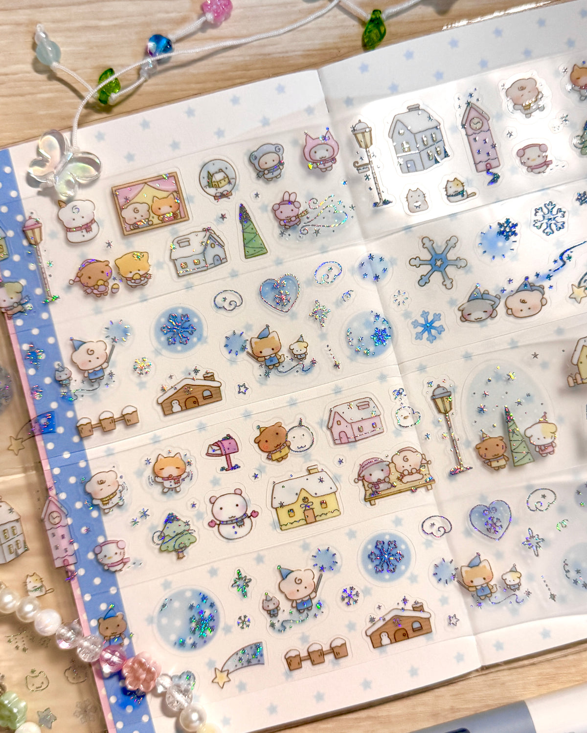 [MB49] NEW Maybean x Sopu Village Collab 'Winter Story' Sticker Pack/Kisscut Tape Set