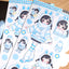 [GP34] NEW Ghost Peach 'Winter Blue/Pink Bunny' Sticker Sheet (options)