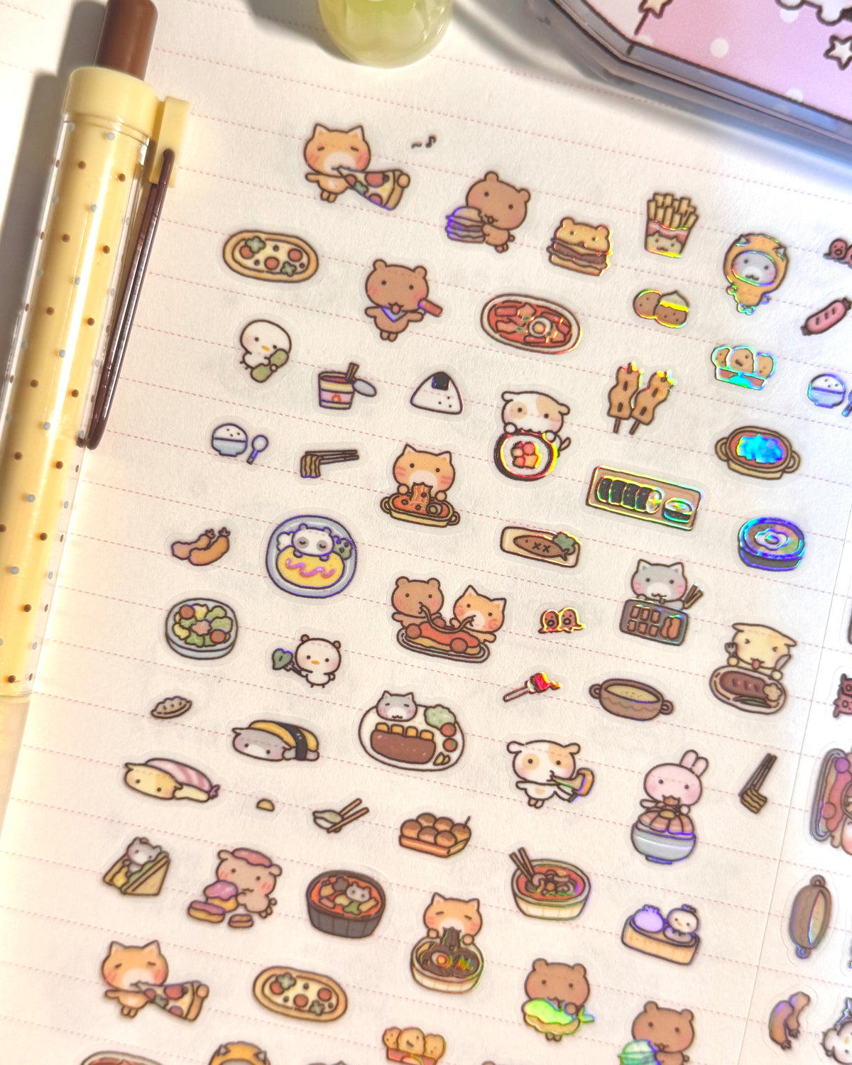 [MB53] NEW Maybean '3D Aurora Foil/Glitter Silver Foil' Kisscut Masking Tape (options)