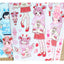 [GP34] NEW Ghost Peach 'Winter Blue/Pink Bunny' Sticker Sheet (options)