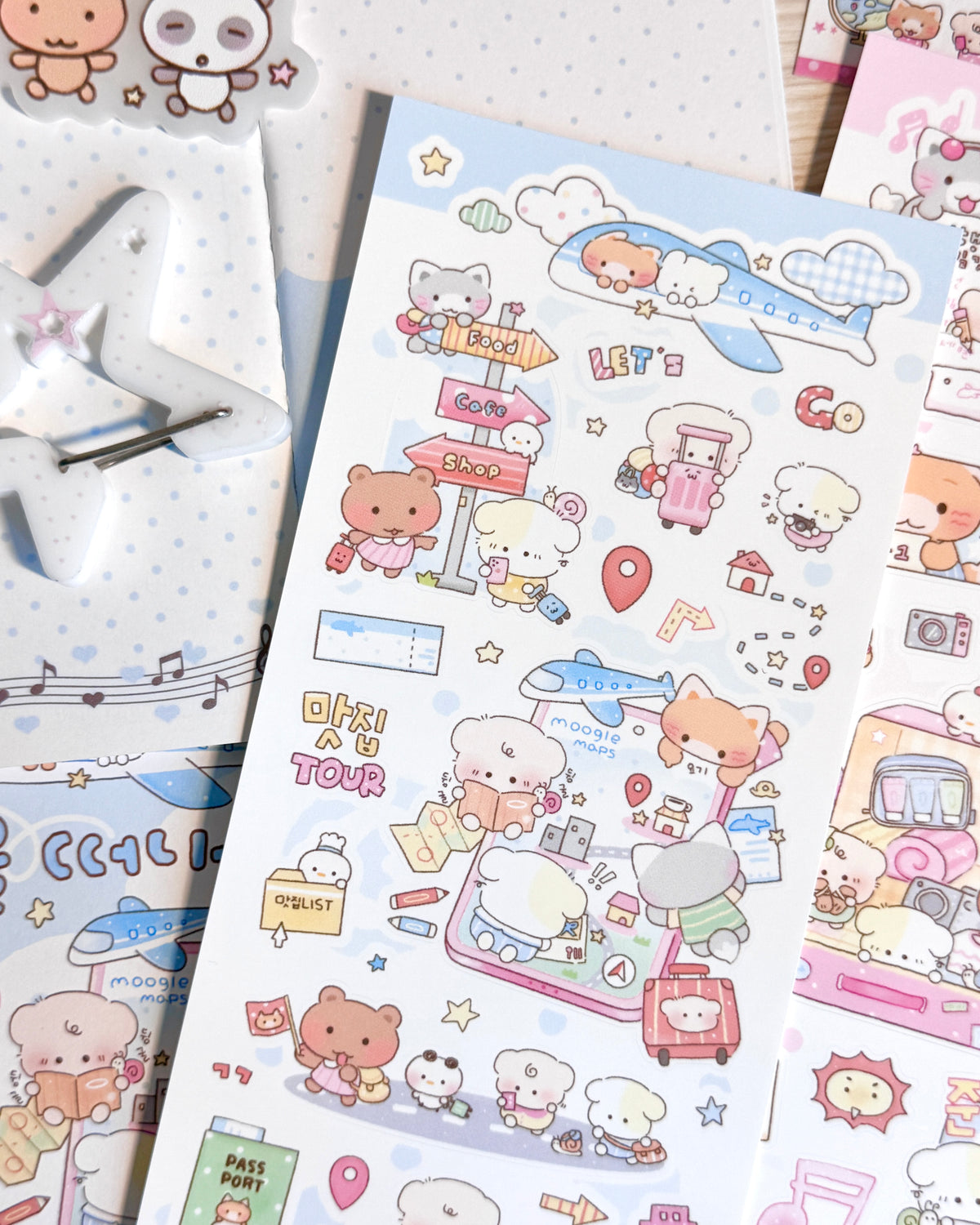 [MB54] NEW Maybean x Sopu Village Collab 'Let's Travel' Sticker Pack