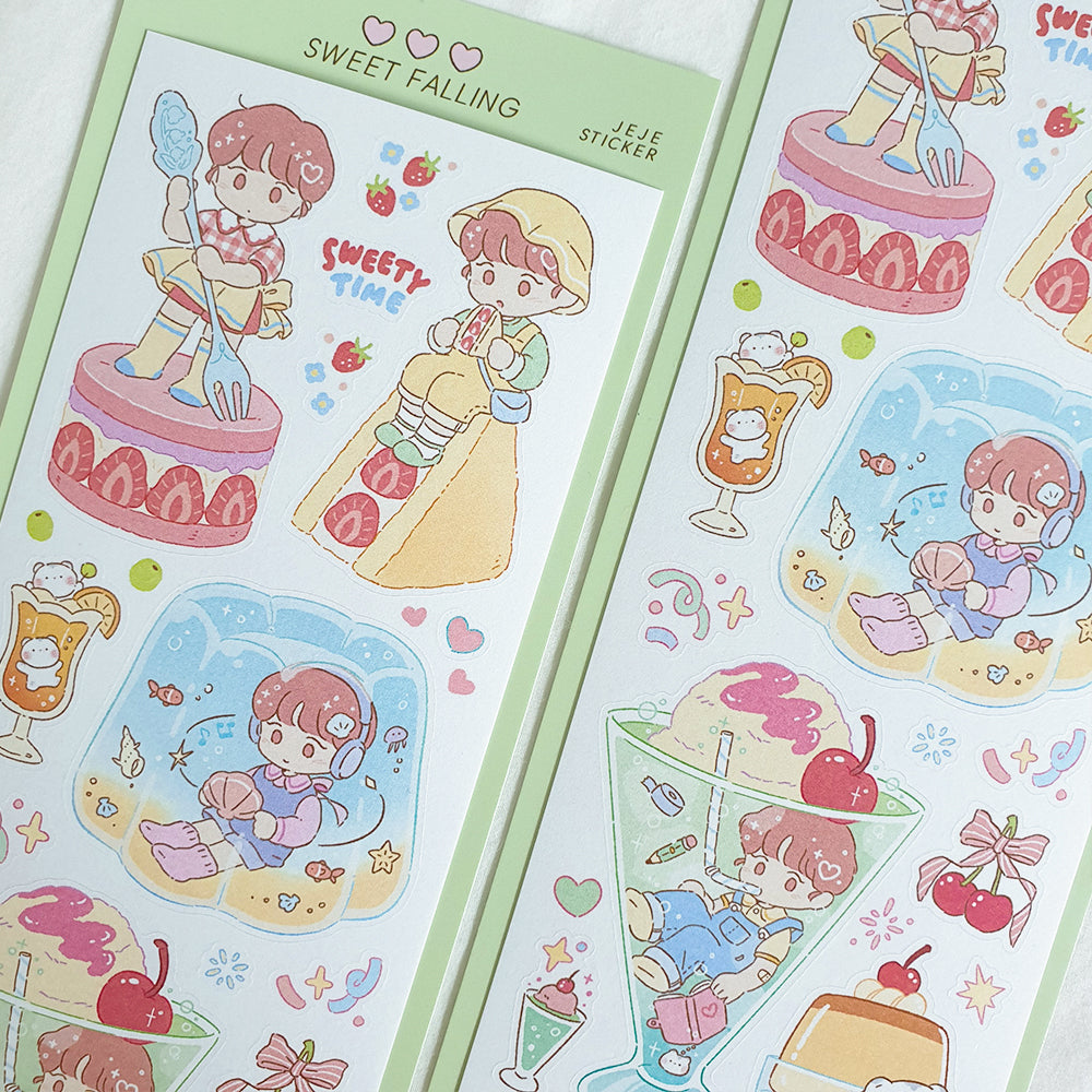 [JJ03] Jeje 'Sweet Falling' Sticker Sheet