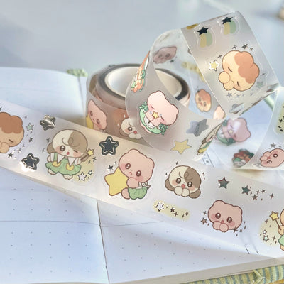 [MM95] NEW Maimoi 'Tell Me Your Wish' Kiss-cut 3D Foil Masking Tape 25mm x 5m