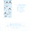 [GP34] NEW Ghost Peach 'Winter Blue/Pink Bunny' Sticker Sheet (options)