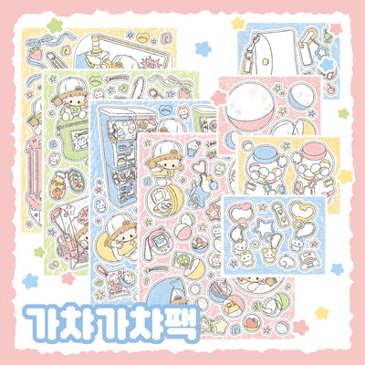 [DC134] Danchoo Gasha Gasha Sticker Pack (Single/Pack)