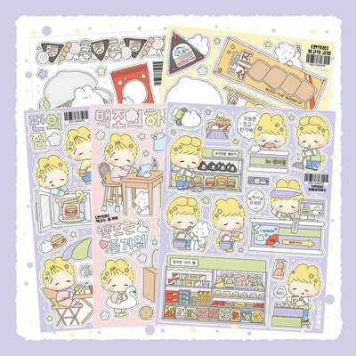 [LT133] NEW Lita Planet 'Convenience Store' Sticker Pack (Pack/Singles)