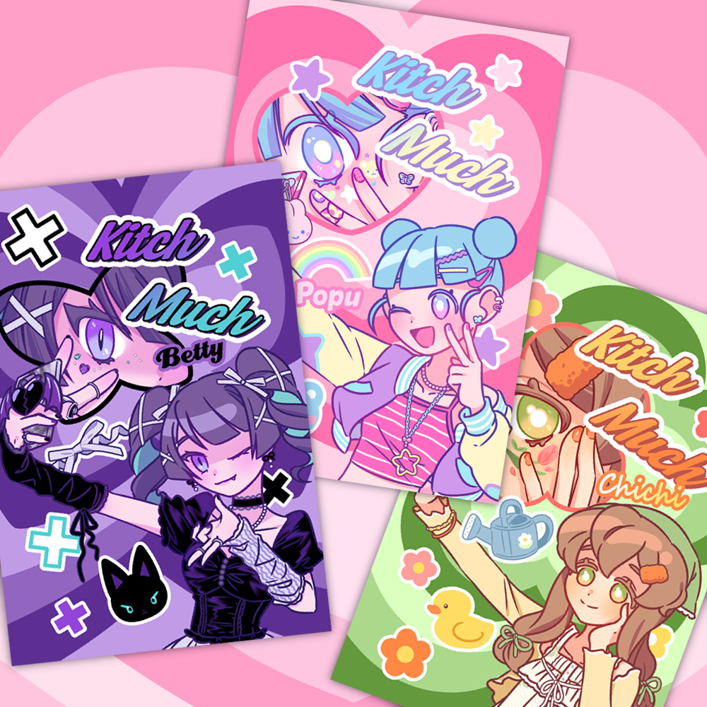 [KM04] Kitch Much'Highteen' Postcard (options)