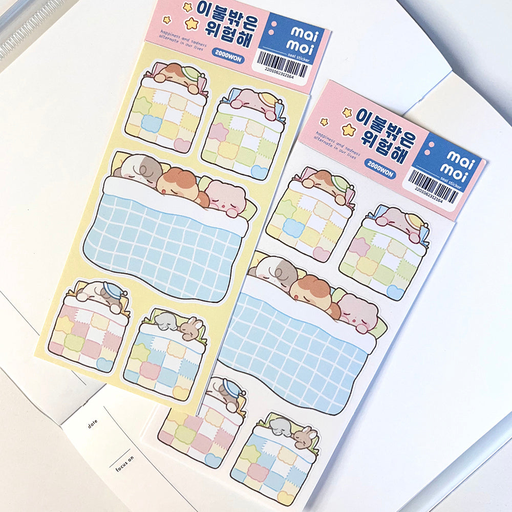 [MM08] Maimoi 'Outside the Blanket is Dangerous' Sticker Sheet
