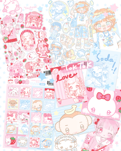 [SK31] NEW Seolkee 'Tok Tok Love Soda' Sticker Pack (Single/Pack)