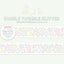[RY34] NEW Rayeon Fancy 'Doodle Twinkle' Glitter Kisscut Masking Tape